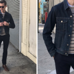Dark Blue Indigo Jacket and Ultra Dark Navvy Blue Slim Fit Jeans