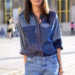 Patched Denim Shirt and Denim Shorts