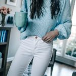 White Denim with Coffee Cup