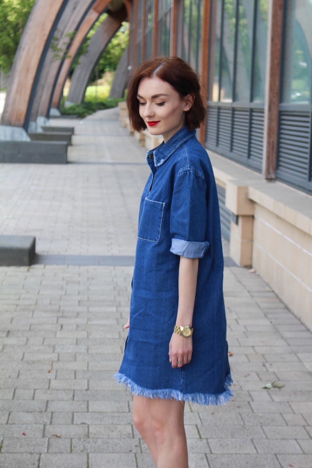 Denim shirt dres